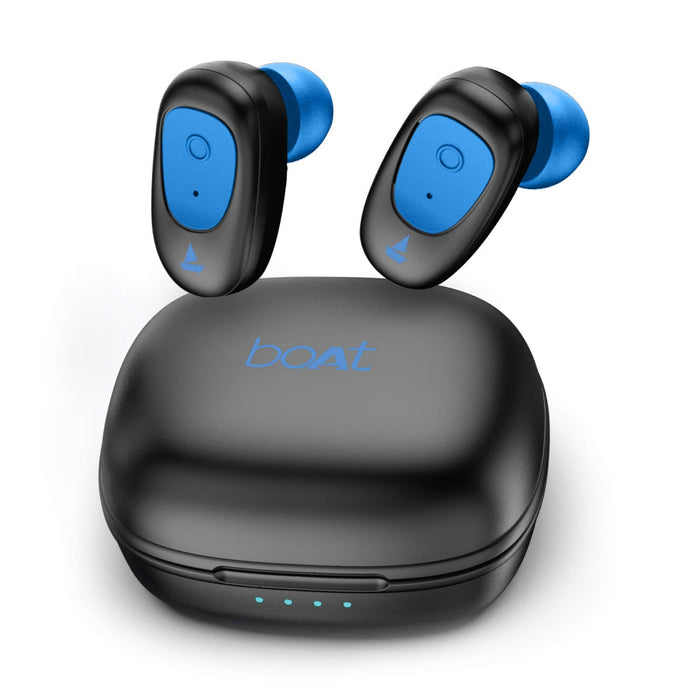 Boat Airdopes 201 Bluetooth Truly Wireless Earbuds with Mic(Furious Blue) - Unboxify