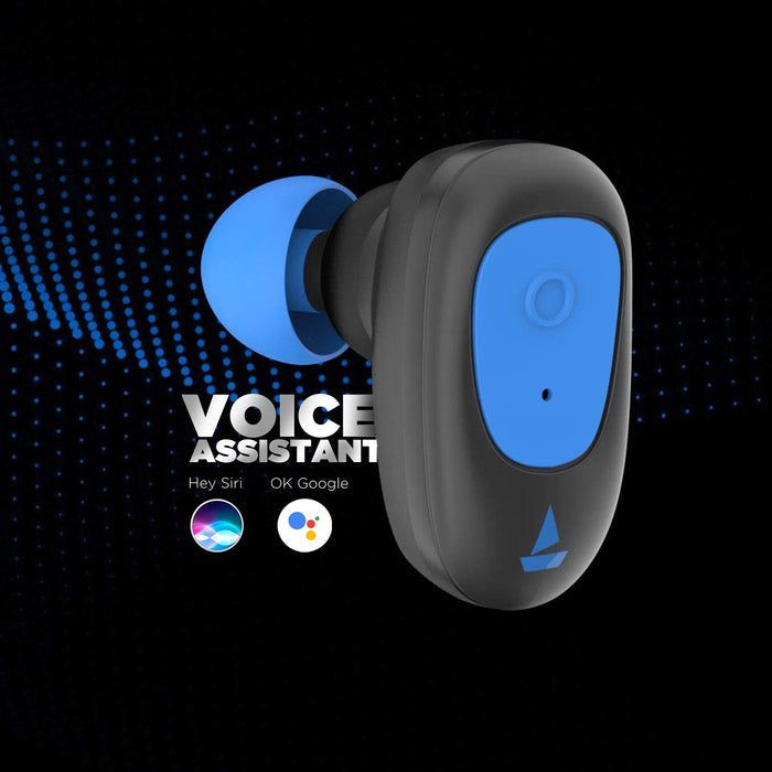 Boat Airdopes 201 Bluetooth Truly Wireless Earbuds with Mic(Furious Blue) - Unboxify