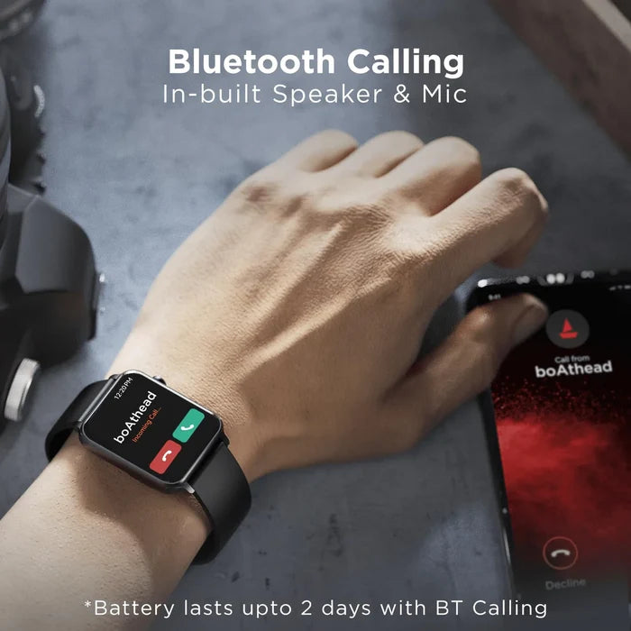 boAt Storm Call Bluetooth Calling Smart Watch with 1.69" (4.29 cm) HD display, Super-Responsive Dialpad, 150+ Cloud Faces - Unboxify