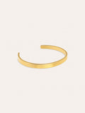 Brazalete Plate Acero Baño Oro