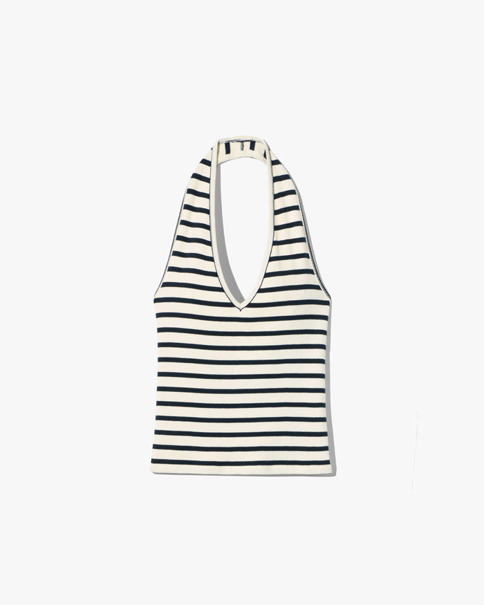 ECRU/BLACK STRIPE
