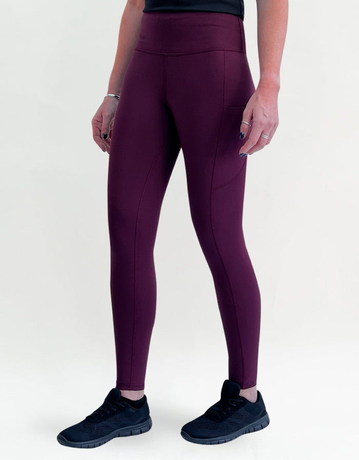 Burgundy Magic Activewear + Pockets