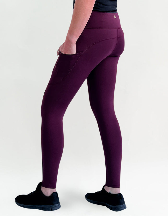 Burgundy Magic Activewear + Pockets