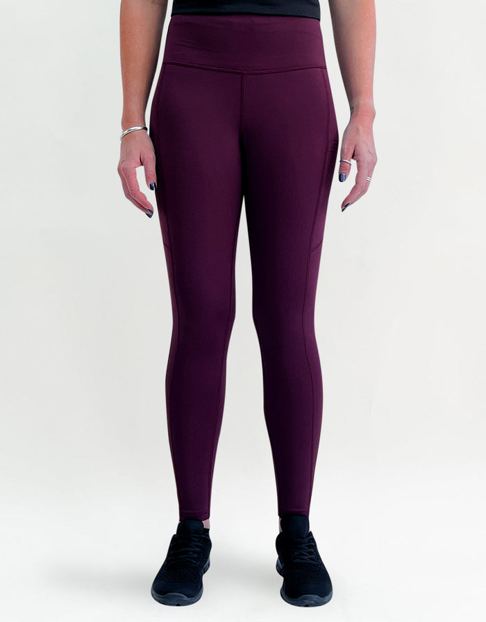 Burgundy Magic Activewear + Pockets