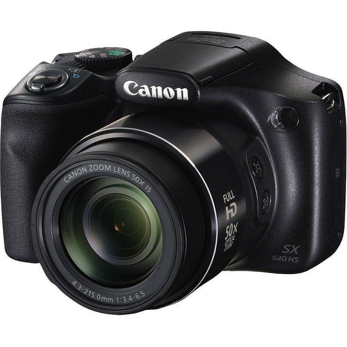 (UNBOXED) Canon PowerShot SX540HS 20.3MP Digital Camera with 50x Optical Zoom (Black) - Grabgear.in