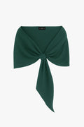 Hunter “Carol” Techno Scuba Pull Through Shawl Wrap, product-only front view