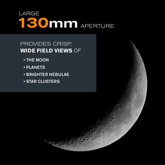Celestron AstroMaster 130 EQ Telescope (Grey) (Without Counterweights)