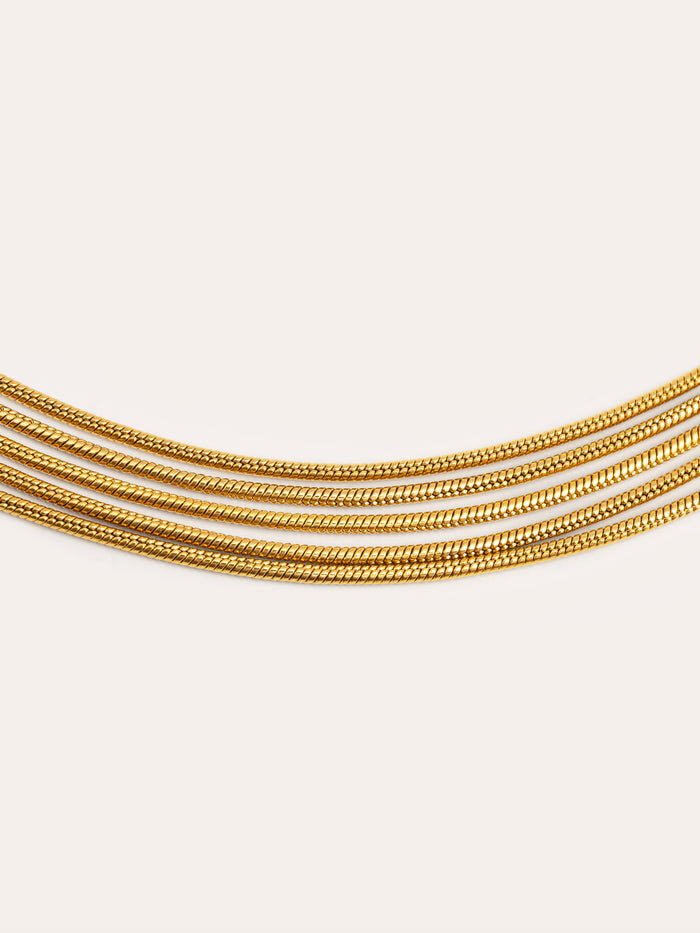 Choker Cleopatra Acero Baño Oro