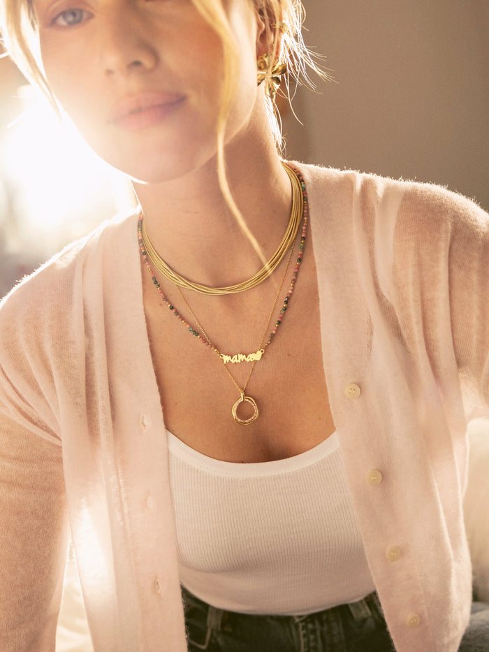 Choker Cleopatra Acero Baño Oro