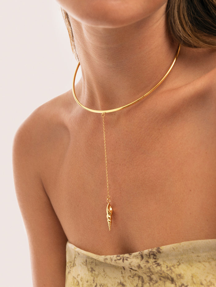 Choker Ítaca Acero Baño Oro