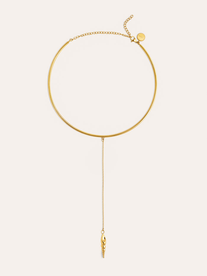 Choker Ítaca Acero Baño Oro