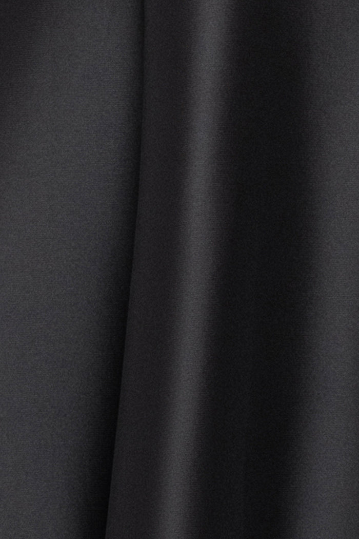 "Claire" Stretch Mikado Strapless Midi Dress