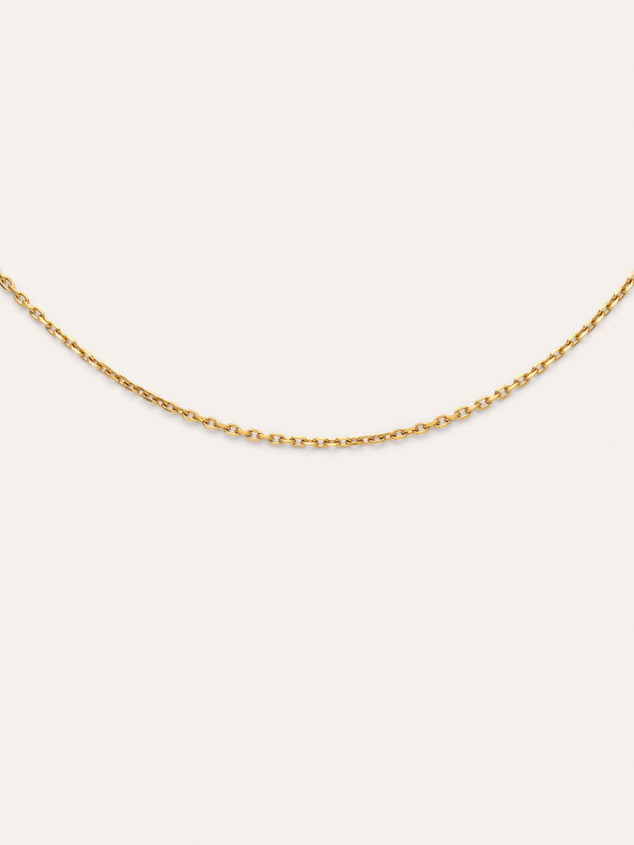 Collar Ana Acero Baño Oro