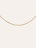 Collar Ana Acero Baño Oro