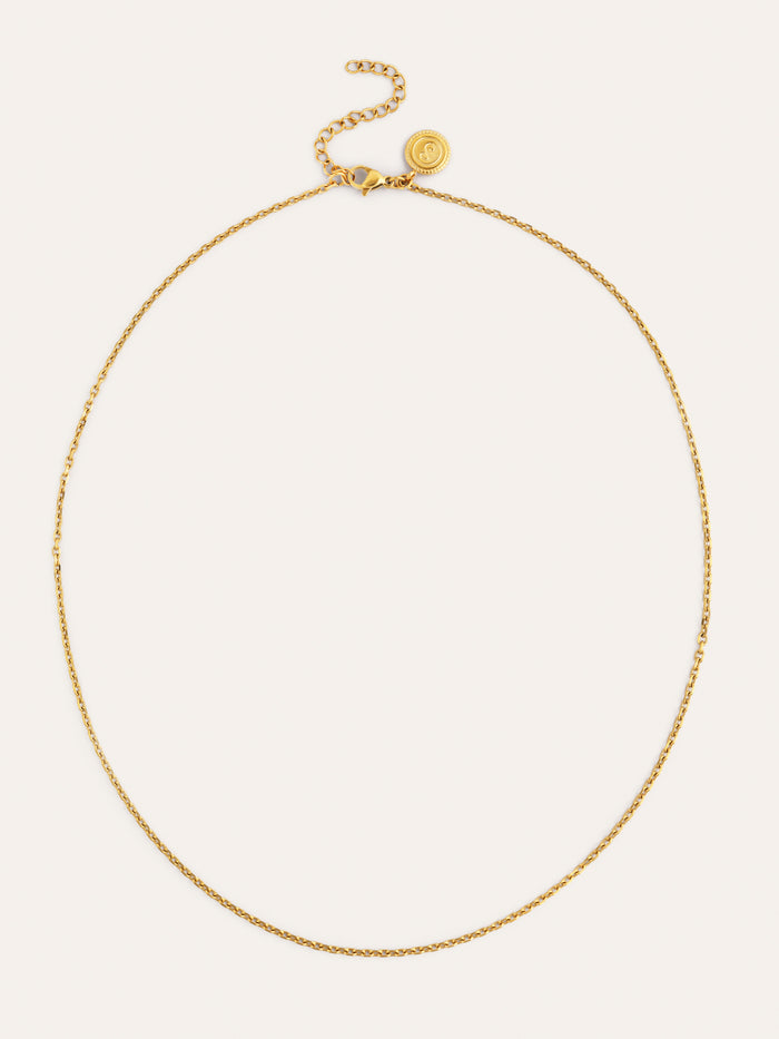 Collar Ana Acero Baño Oro