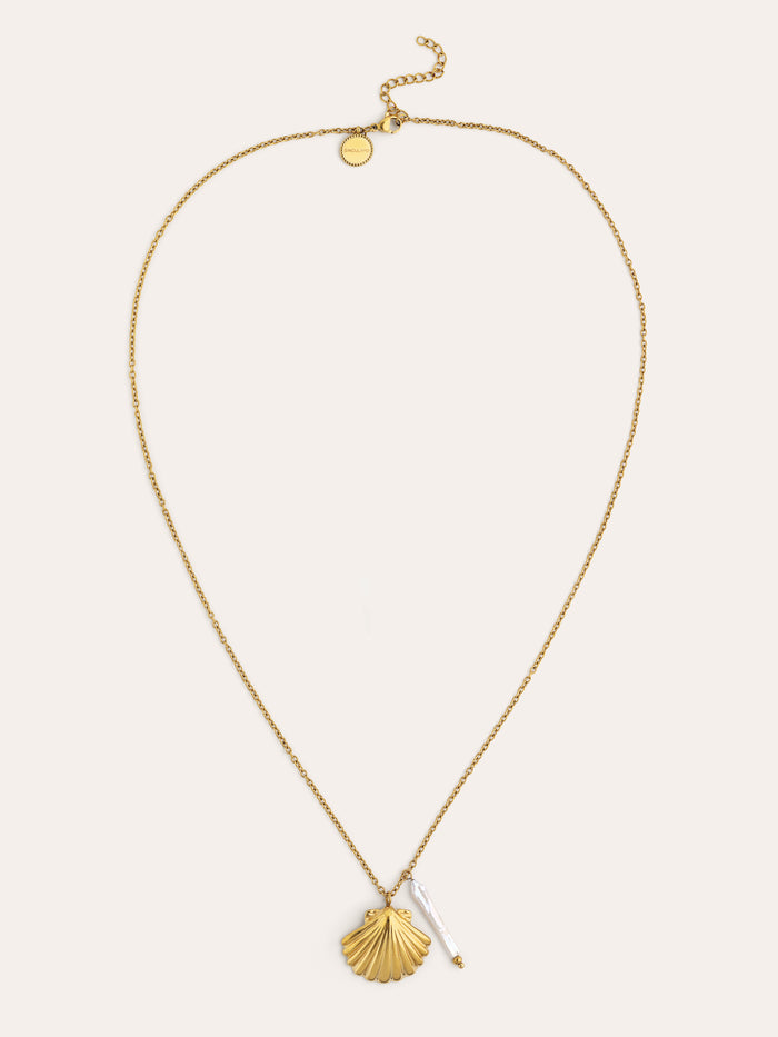 Collar Irida Acero Baño Oro