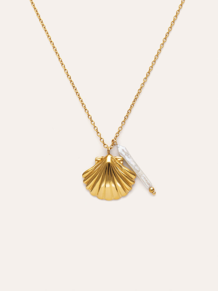 Collar Irida Acero Baño Oro