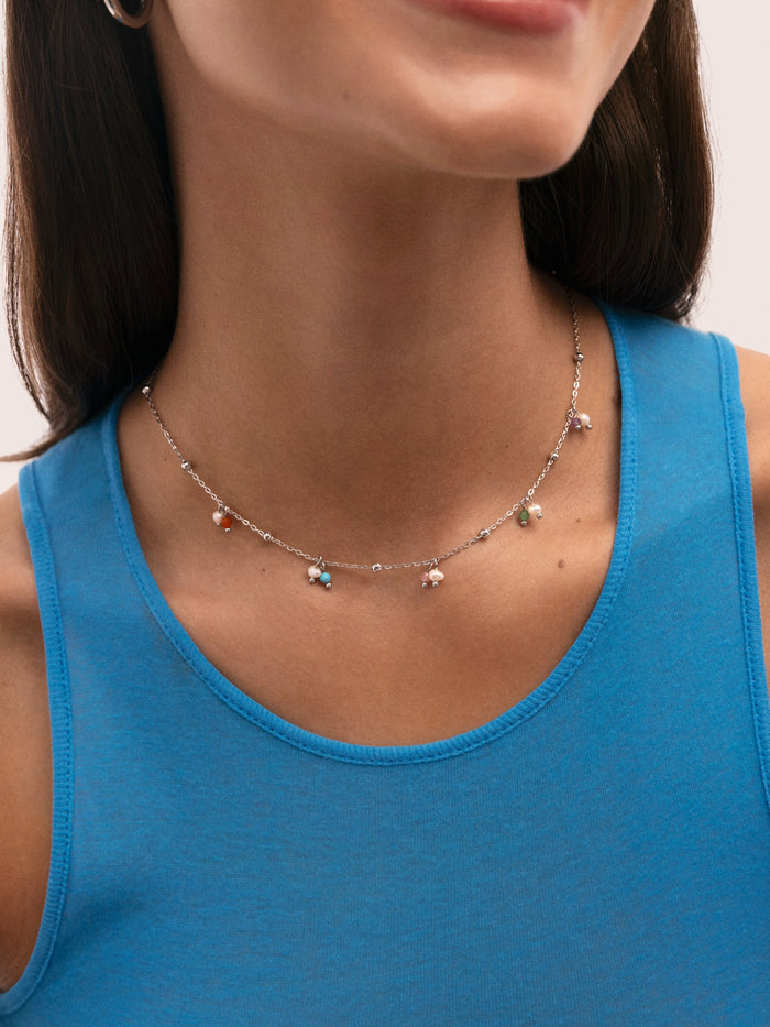 Collar Shamira Dots Acero
