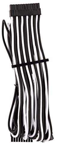 CORSAIR Component Premium Individually Sleeved DC Cable Starter KIT, Type 4 (Generation 4), White/Black (CP-8920220) - Unboxify
