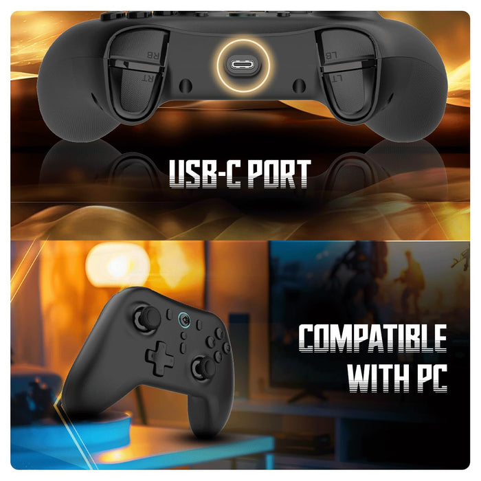 Cosmic Byte Blitz Wireless + Wired Controller for PC, Hall Effect Joystick & Triggers, 1000Hz Polling Rate, Adjustable Vibration, Turbo & Auto Turbo - Unboxify