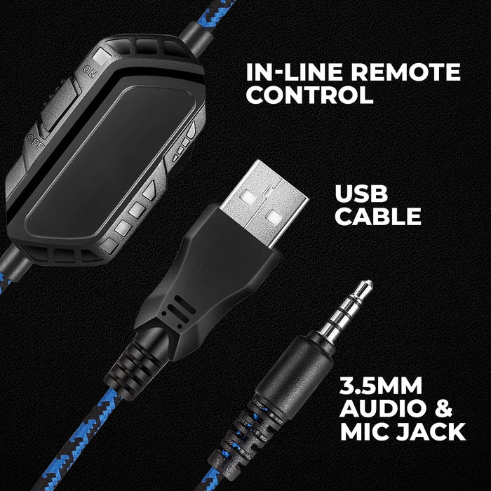 Cosmic Byte GS430 Gaming wired over ear Headphone, 7 Color RGB LED and Microphone - Unboxify