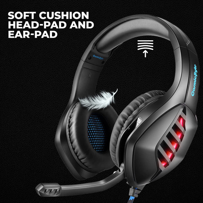 Cosmic Byte GS430 Gaming wired over ear Headphone, 7 Color RGB LED and Microphone - Unboxify