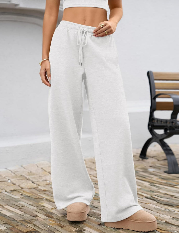 Cozy Wide-Leg Fleece Lounge Pants