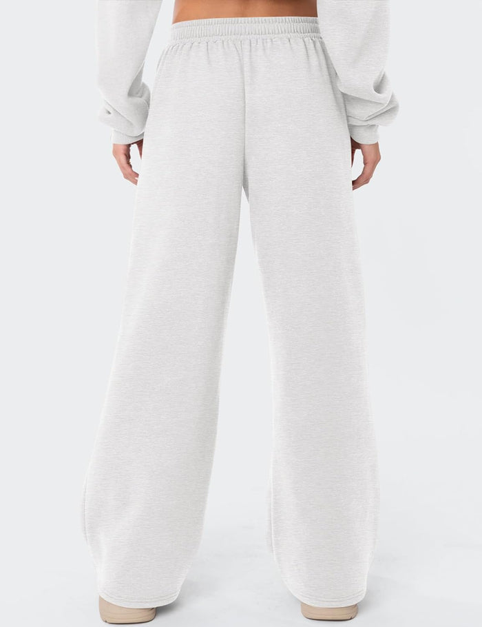 Cozy Wide-Leg Fleece Lounge Pants