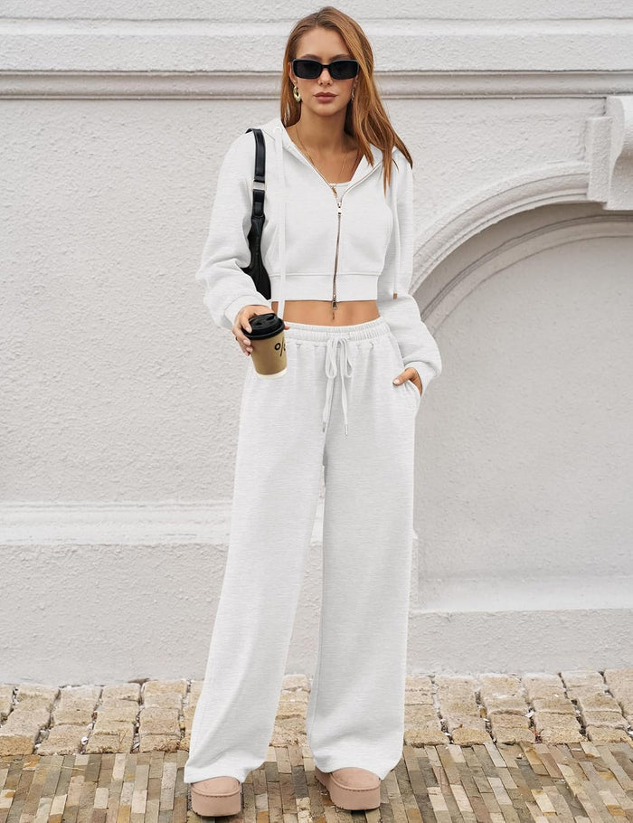 Cozy Wide-Leg Fleece Lounge Pants