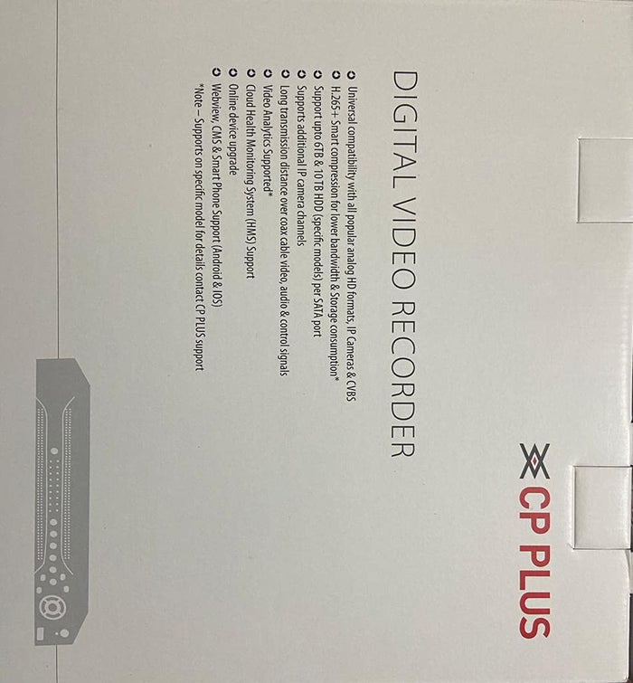CP Plus 16 Channel Full HD H.265+ DVR Upto 2 MP Supported (Model - CP-UVR-1601E1-IC OR CP-UVR-1601E1-HC)