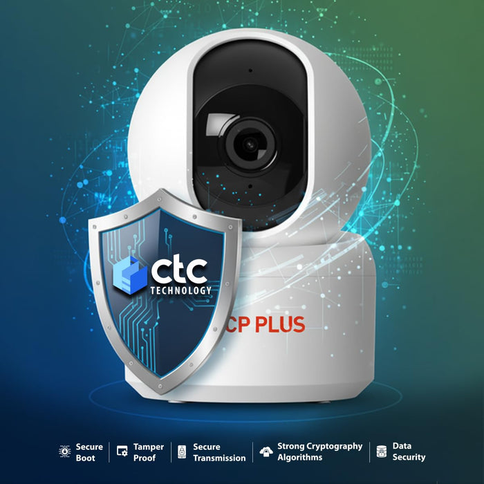 CP PLUS 4MP Quad HD Smart Wi-Fi CCTV Camera for Home CP-E45Q - Unboxify