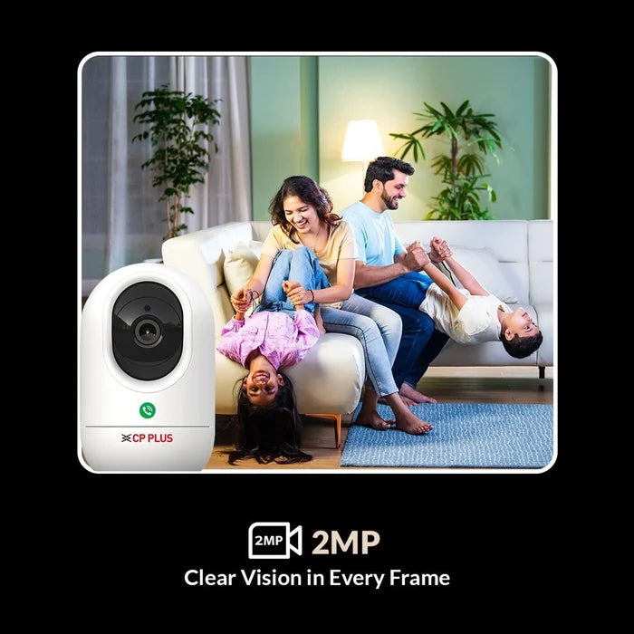 CP PLUS CP-E24Q 2MP Full HD WiFi Camera with 360degree Pan Tilt,Press to Talk&CTC Tech Security Camera