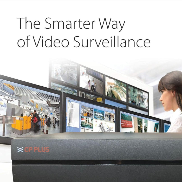 CP Plus CP-UVR-0801E1-IC2 8 Channel Full HD DVR with H.265+ Compression | Supports Upto 2MP Cameras, Black