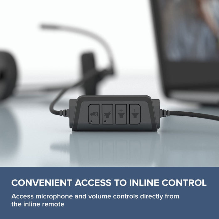 Creative Hs-220 USB Headset with Noise-Cancelling Mic and Inline Remote - On Ear, Black
