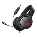 Creative Sound Blasterx H3 Portable Analog Gaming Wired Headphones - Over Ear, Black