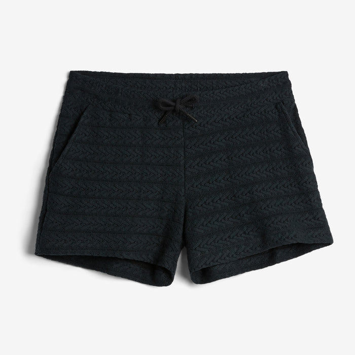 Crochet Cabana Short - Black