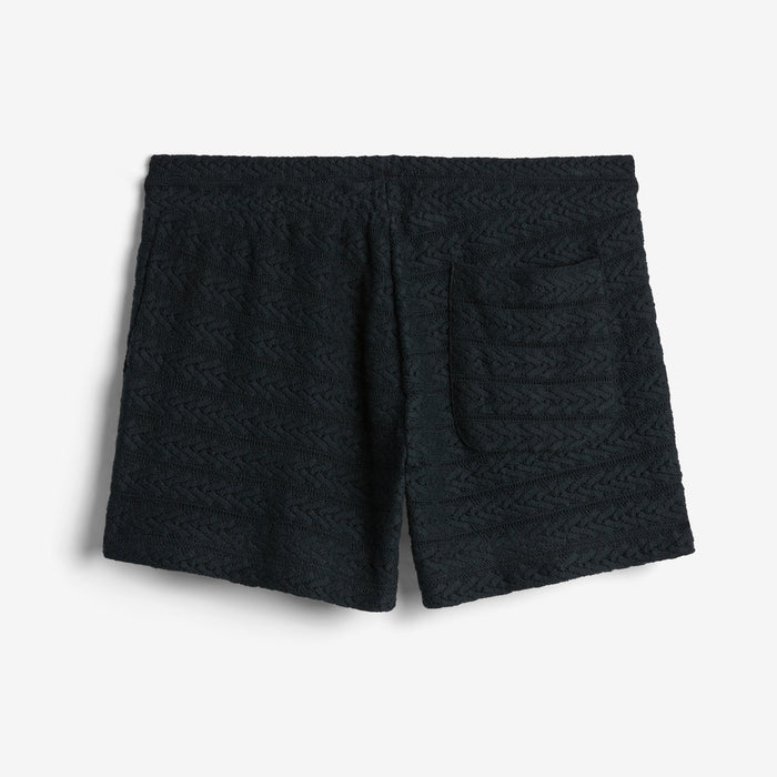 Crochet Cabana Short - Black