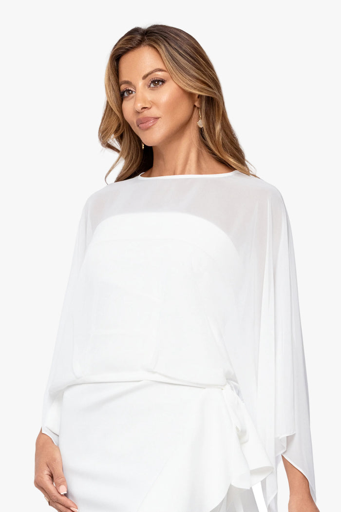 "Demi" Chiffon Pullover Shawl Wrap