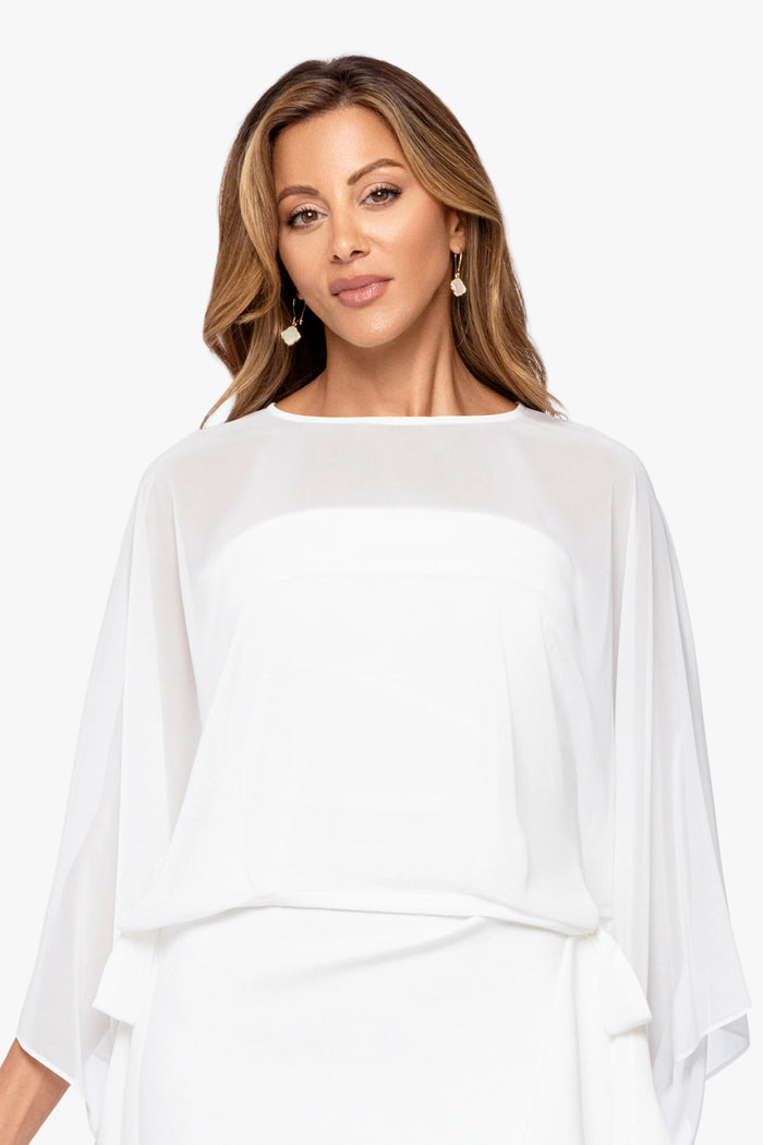 "Demi" Chiffon Pullover Shawl Wrap