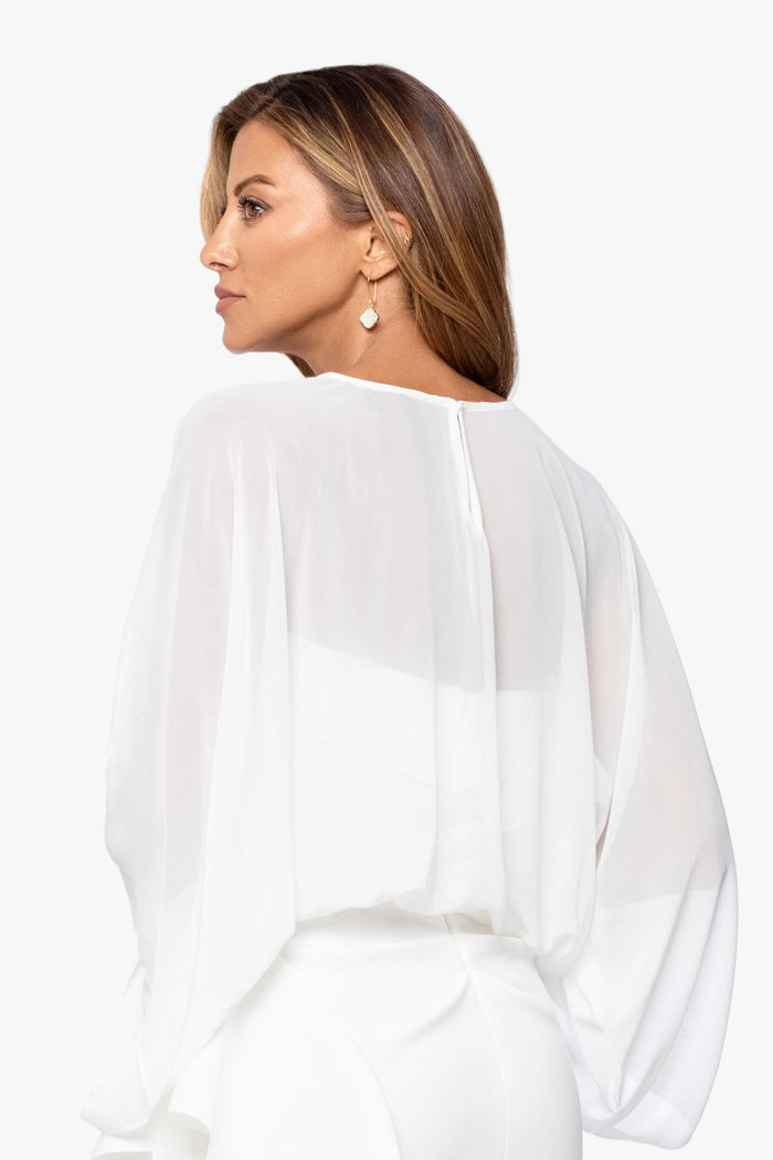 "Demi" Chiffon Pullover Shawl Wrap