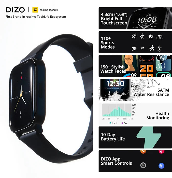 DIZO Watch 2 Sports (by realme TechLife)