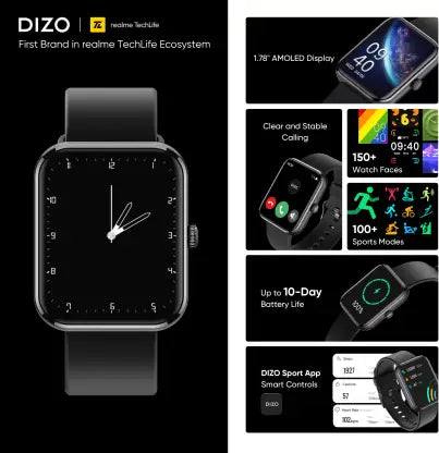 DIZO WATCH D ULTRA 1.78 AMOLED WITH CALLING - Unboxify