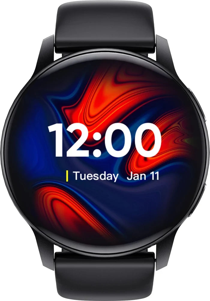 DIZO Watch R AMOLED with 45 mm Dial Size (Matte Black Strap, Free Size)