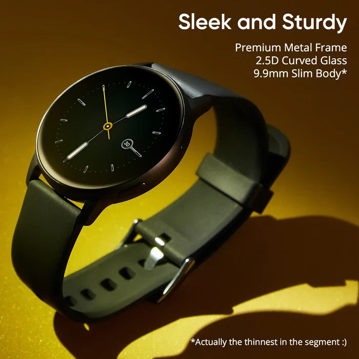 DIZO Watch R AMOLED with 45 mm Dial Size (Matte Black Strap, Free Size)