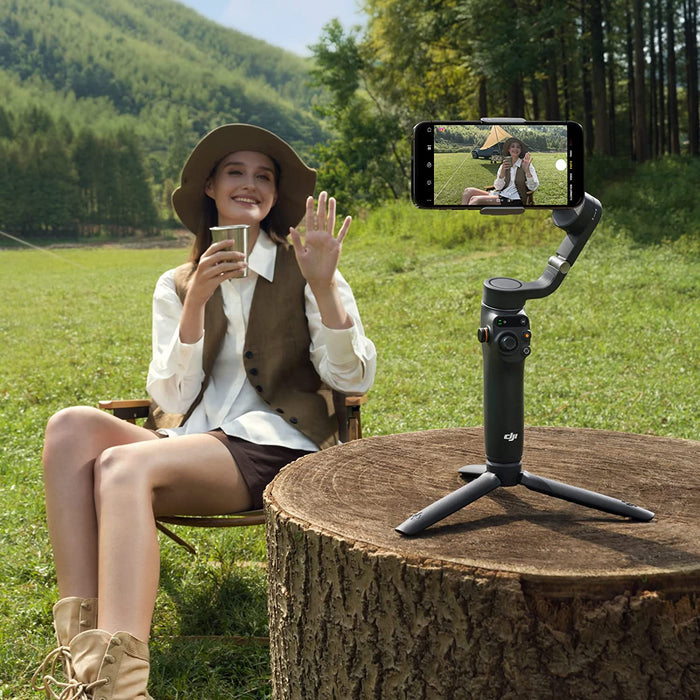 DJI OSMO Mobile 6 Smartphone Gimbal Stabilizer, 3-Axis Phone Gimbal, Built-in Extension Rod (Grey or Black) - Unboxify