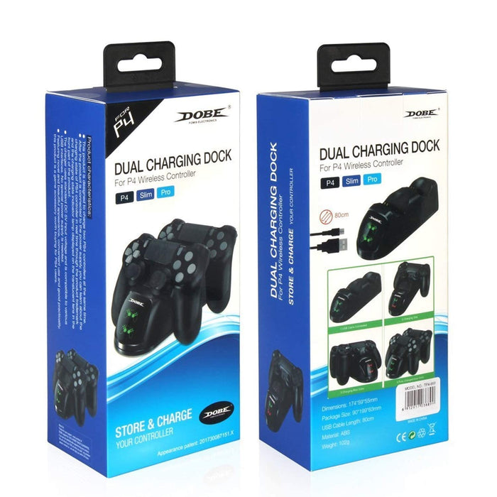 Dobe New World Ps4 Controller Charging Dock With Cable (Black), USB - Unboxify