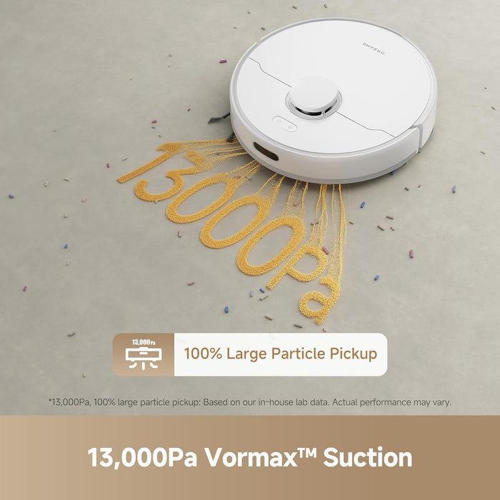 DREAME F10 Robot Vacuum and Mop Combo, 13,000Pa Suction, 300min Runtime, Smart LiDAR Navigation, 2-in-1 Cleaning with App & Voice Control - Unboxify