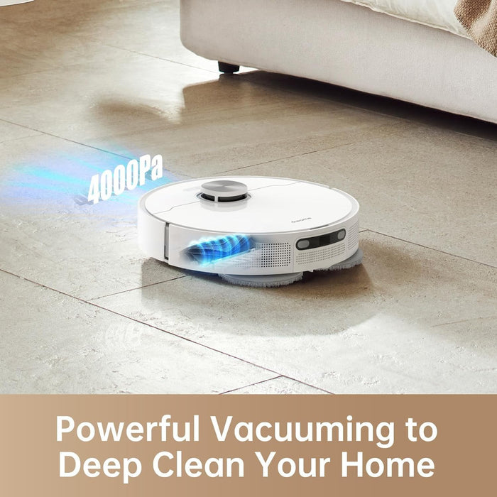 DREAME L10 Prime Robot Vacuum Cleaner with 7mm Mop Lift, Self-Cleaning Mop, LDS Navigation, 4000Pa Suction, 3D Mapping, WiFi/APP/Alexa - Unboxify