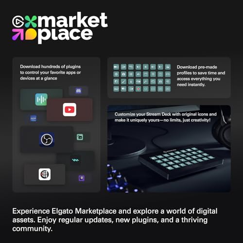 Elgato Stream Deck XL - Advanced Stream Control with 32 customizable LCD keys, for Windows 10 and macOS 10.13 or later - Unboxify