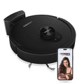 Eureka Forbes SmartClean Home Mapping Turbo, 7000Pa HyperSuction Robotic Vacuum Cleaner | LiDAR 3.0 & Quick Home Mapping | Wet Mopping | 3-Hour Run Time | Smart App Control | Voice Control - Unboxify